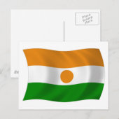 Niger-Flagge-Postkarte Postkarte (Vorne/Hinten)