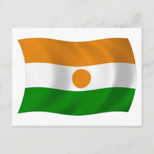 Niger-Flagge-Postkarte Postkarte