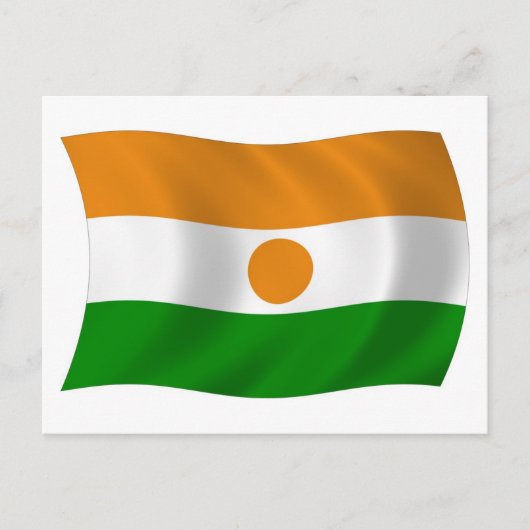Niger-Flagge-Postkarte Postkarte (Vorderseite)