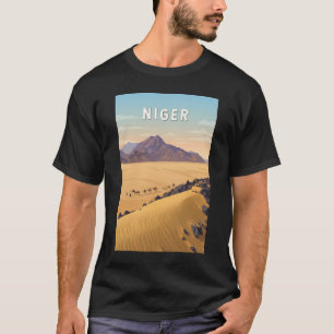 Niger Illustration Reise Kunst Vintage T-Shirt
