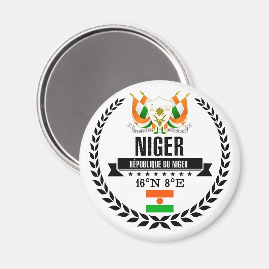 Niger Magnet (Vorderseite/Rückseite)