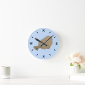 Niger Map Clock Runde Wanduhr (Zuhause)