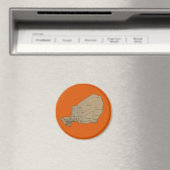 Niger Map Magnet (In Situ (Geschirrspüler))