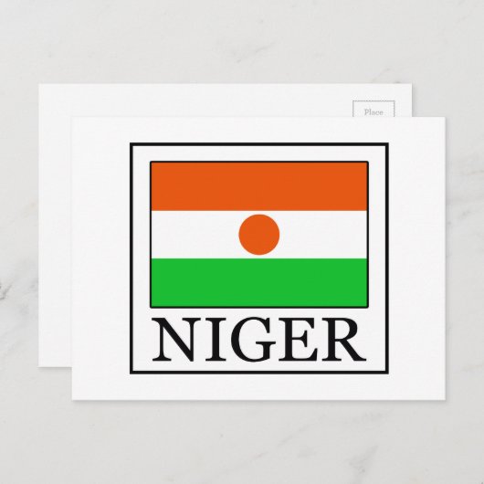 Niger Postkarte (Vorne/Hinten)