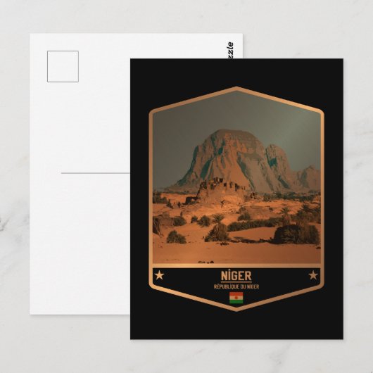 Niger Postkarte (Vorne/Hinten)