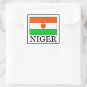 Niger Quadratischer Aufkleber (Tasche)