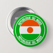 Niger-RundEmblem Button (Vorne & Hinten)