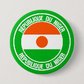 Niger-RundEmblem Button (Vorderseite)