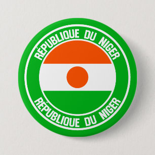 Niger-RundEmblem Button