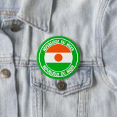 Niger-RundEmblem Button (Beispiel)