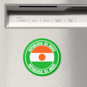 Niger-RundEmblem Magnet (In Situ (Geschirrspüler))