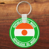Niger-RundEmblem Schlüsselanhänger (Vorderseite)