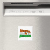 Niger Wave Flag Magnet (In Situ (Geschirrspüler))