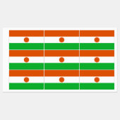 Nigerflagge Etiketten (Blatt)