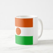 Nigerflagge Kaffeetasse (VorderseiteRechts)
