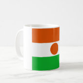 Nigerflagge Kaffeetasse (Vorderseite Links)