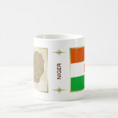 Nigerflagge + Karte Tasse (Mittel)