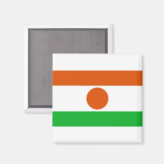 Nigerflagge Magnet (Vorderseite/Rückseite)