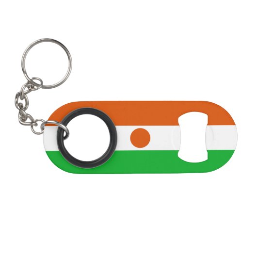 Nigerflagge Mini Flaschenöffner (Vorderseite (Horizontal))