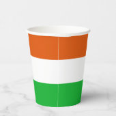 Nigerflagge Pappbecher (Rechts)