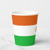 Nigerflagge Pappbecher (Vorderseite)