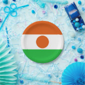 Nigerflagge Pappteller (Party)