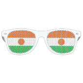 Nigerflagge Partybrille (Vorderseite)