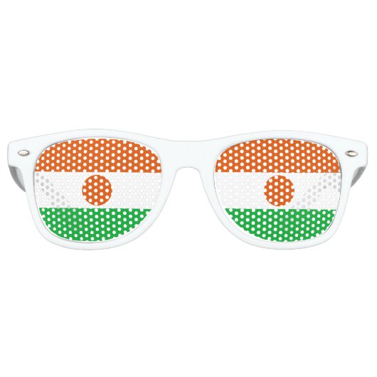 Nigerflagge Partybrille (Vorderseite)
