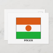 Nigerflagge Postkarte (Vorne/Hinten)