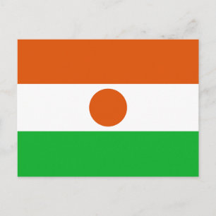 Nigerflagge Postkarte