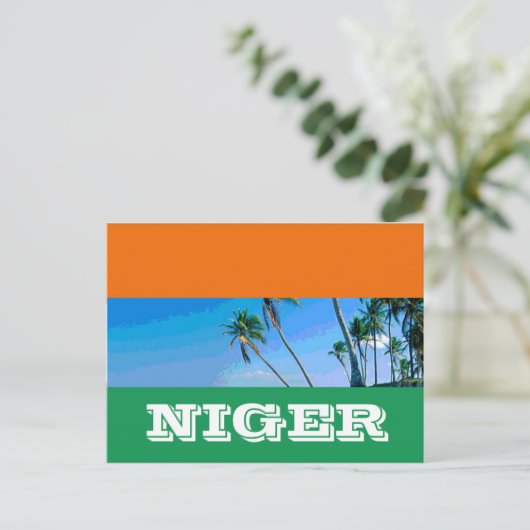 Nigerflagge Postkarte (Stehend Vorderseite)