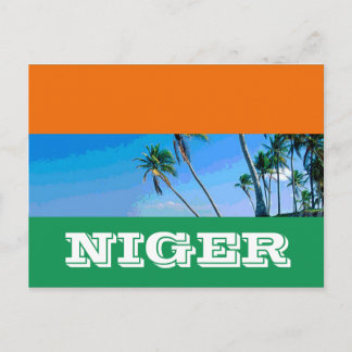 Nigerflagge Postkarte