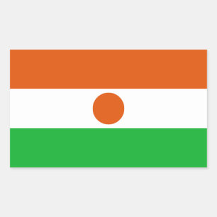Nigerflagge Rechteckiger Aufkleber