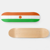 Nigerflagge Skateboard (Horizontal)