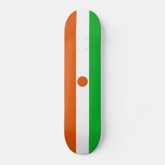 Nigerflagge Skateboard (Vorderseite)