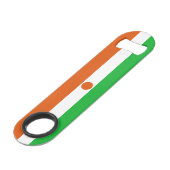 Nigerflagge Speed Flaschenöffner (Vorderseite Schrägansicht)