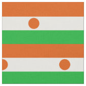 Nigerflagge Stoff (Nahaufnahme)