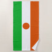Nigerflagge Strandtuch (Vorderseite)