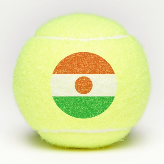 Nigerflagge Tennisbälle (Vorderseite)