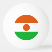 Nigerflagge Tischtennisball (Rückseite)