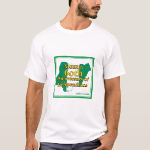 NIGERIA 60. JAHR   nigerianische Flagge T-Shirt