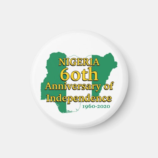 NIGERIA 60 Jahre Unabhängigkeit | Nigerianer Magnet (Vorne)