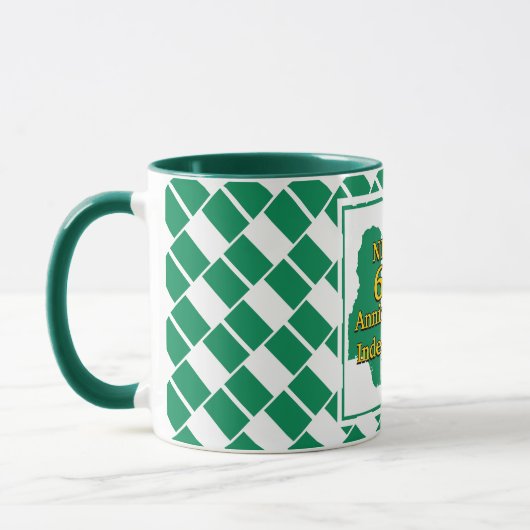 NIGERIA 60. UNABHÄNGIGKEIT | Nigerianische Flagge Tasse (Links)