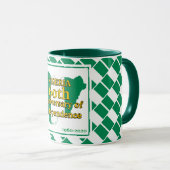 NIGERIA 60. UNABHÄNGIGKEIT | Nigerianische Flagge Tasse (VorderseiteRechts)