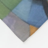 Nigeria Abstrakte Kunst, afrikanische Kunst Fleecedecke (Ecke)