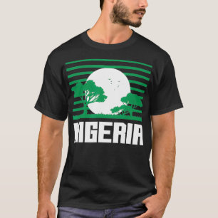Nigeria Africa Vintag Sunset Savannah Ghanaian Ro T-Shirt