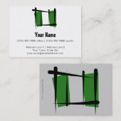 Nigeria-Bürsten-Flagge Visitenkarte (Vorne/Hinten)