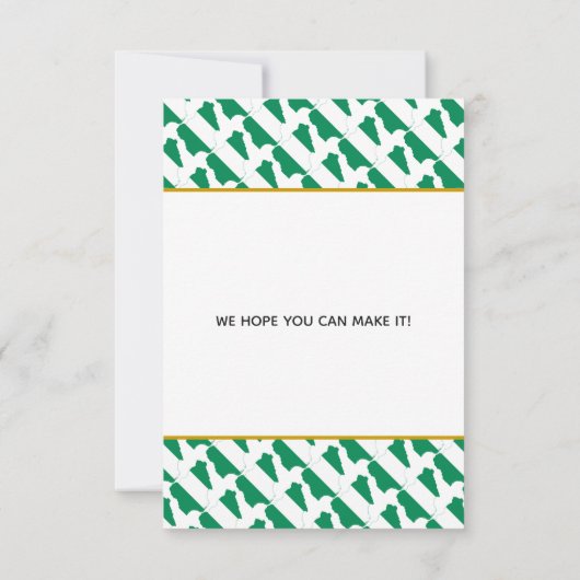 NIGERIA Christliche Feierlichkeiten Save The Date (Rückseite)