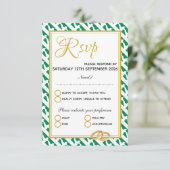 NIGERIA Christliche Schrift Naija Wedding RSVP Karte (Stehend Vorderseite)