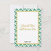NIGERIA Christliche Schrift Naija Wedding RSVP Karte (Rückseite)